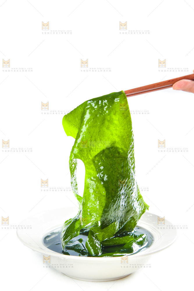 白底上的裙带菜