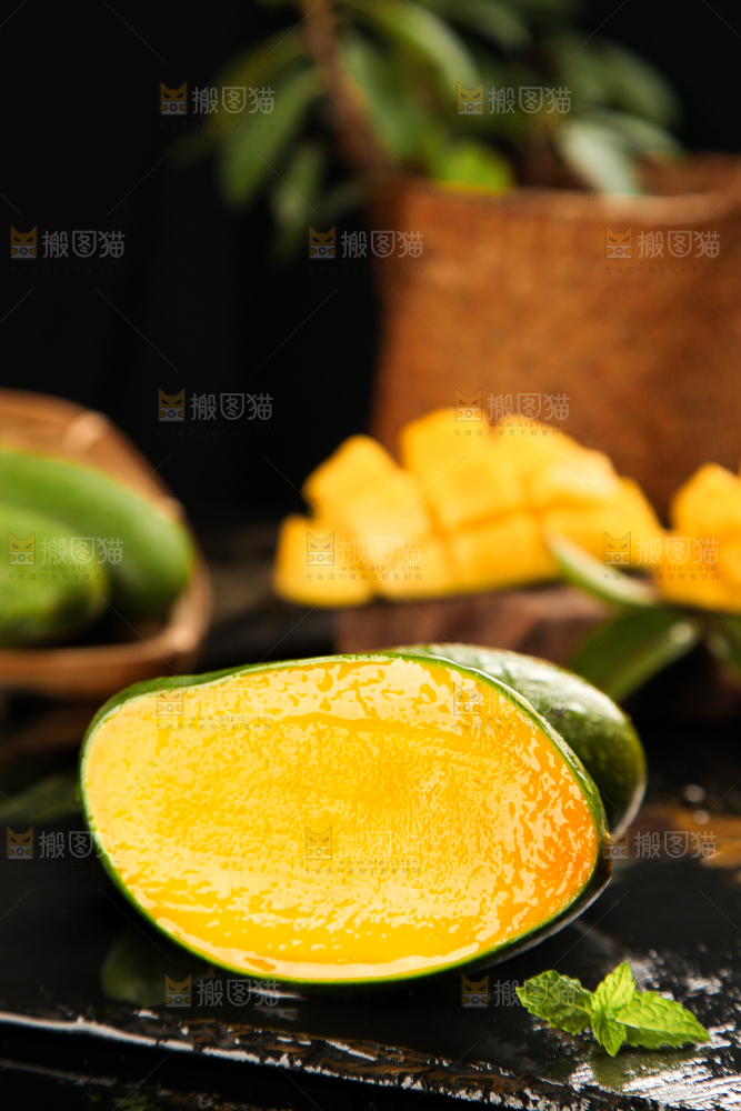 深底上的新鲜大青芒