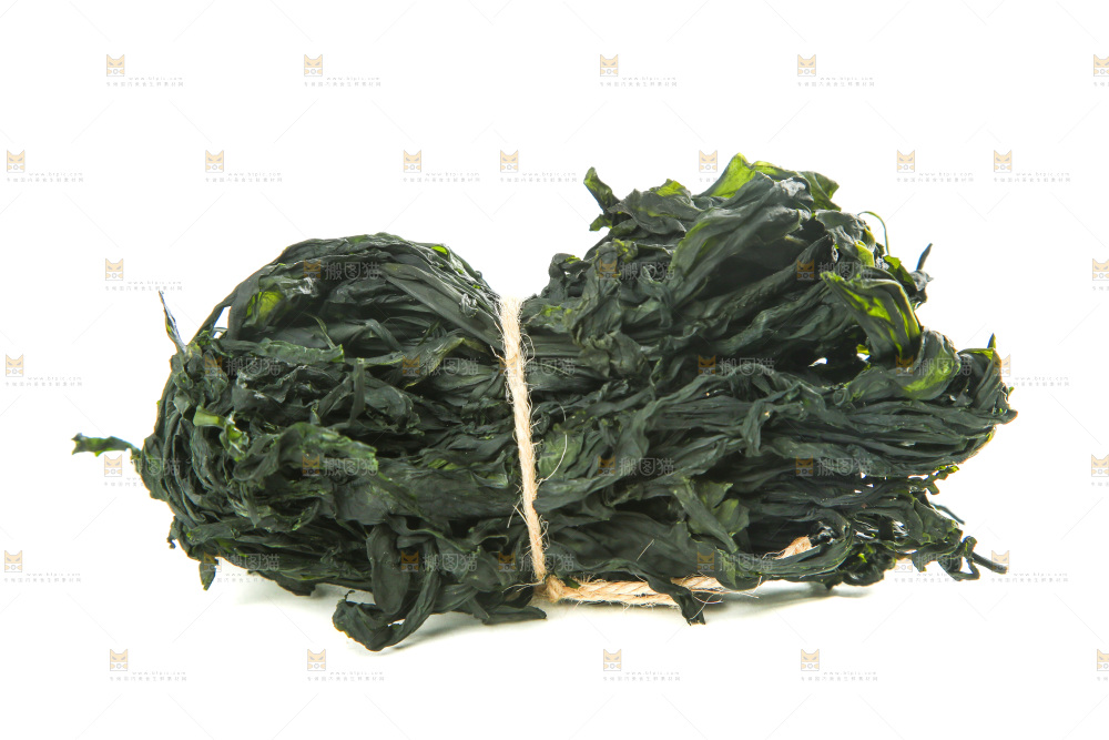 白底上的裙带菜