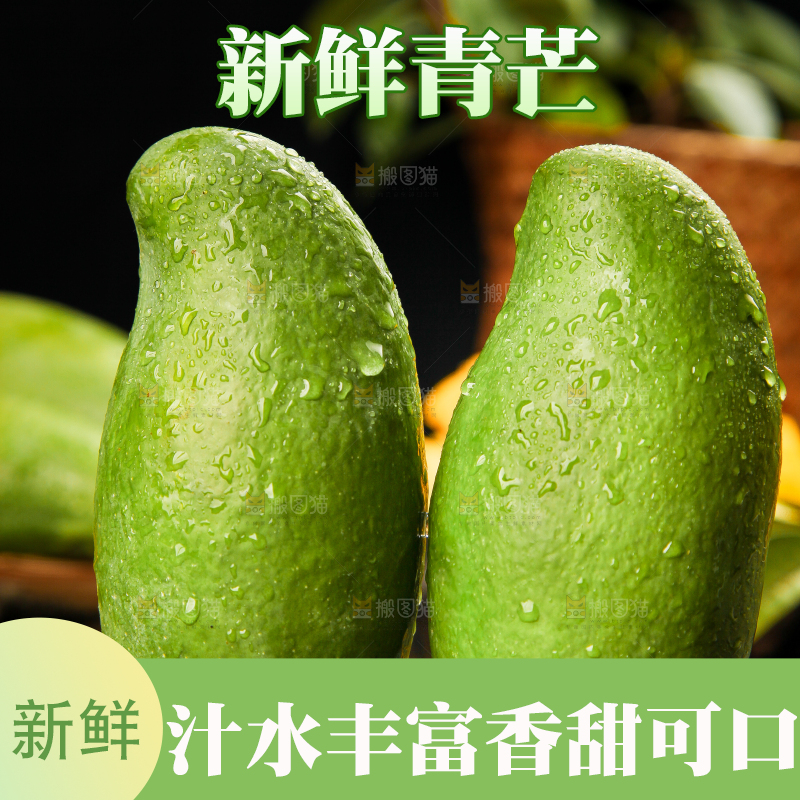 深底上的新鲜大青芒