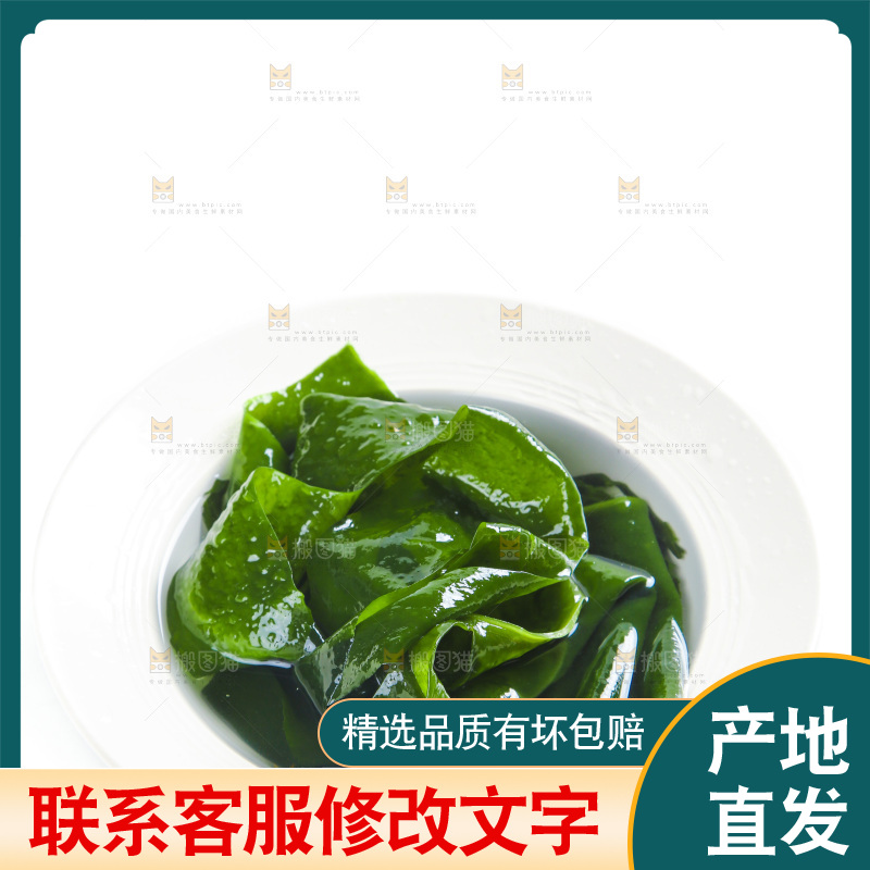 白底上的裙带菜