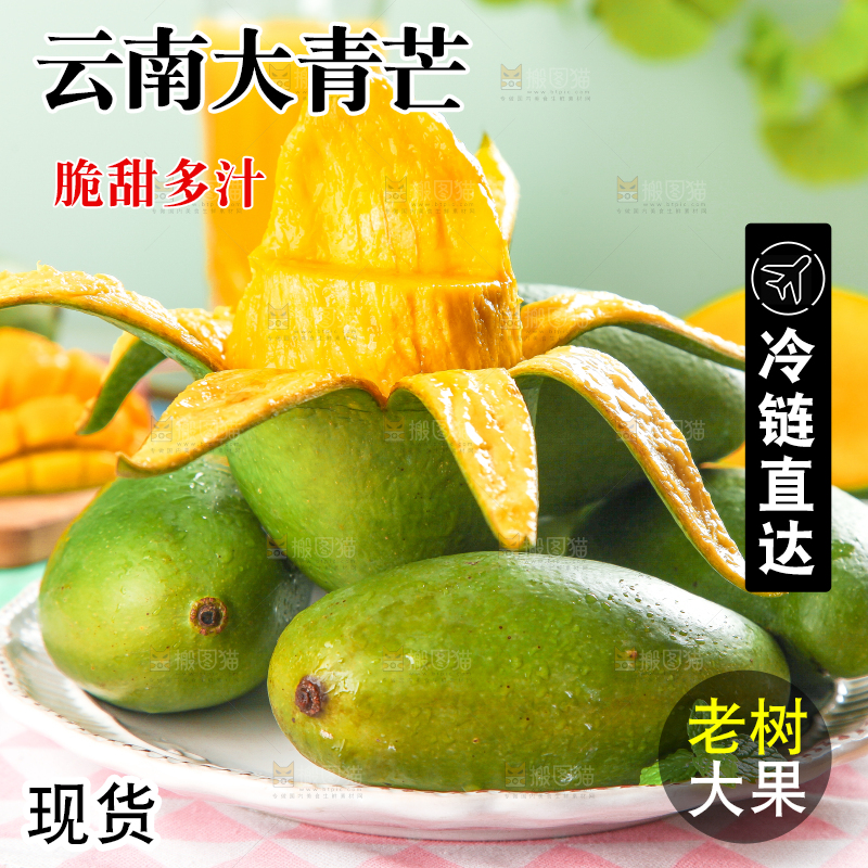 浅底上的新鲜大青芒
