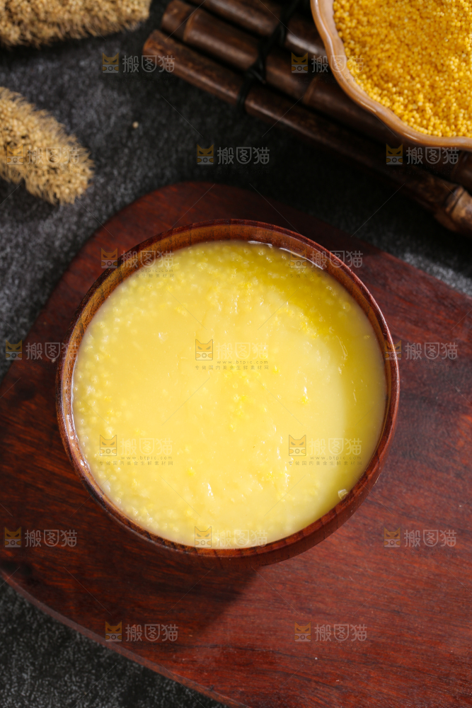 深底上的大黄米粥
