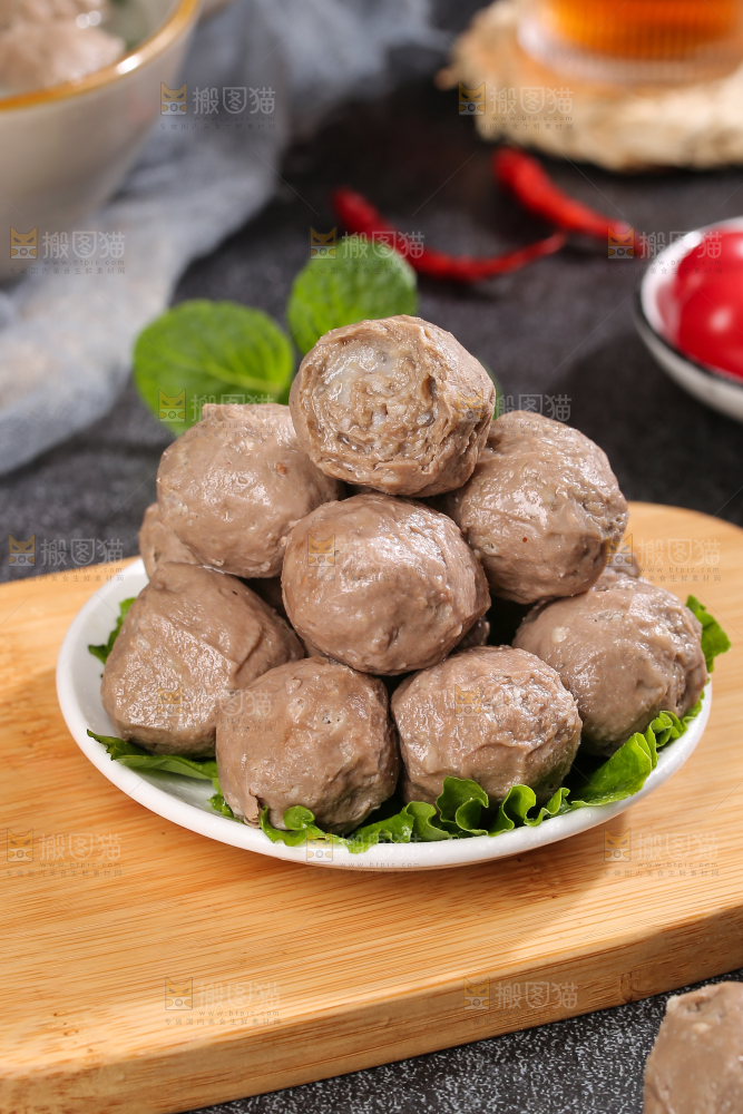 深底上的牛筋丸