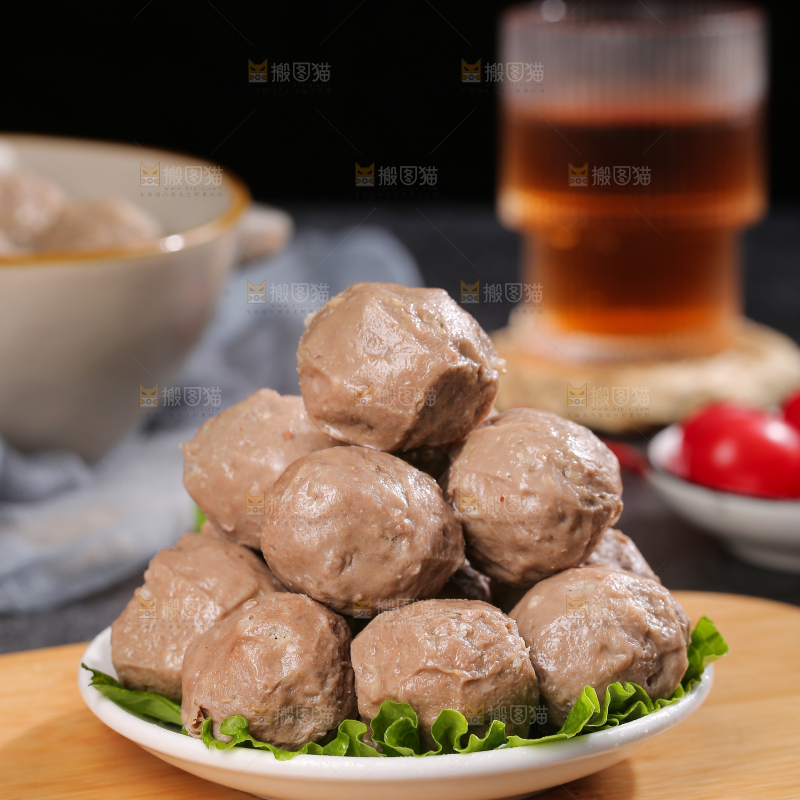 深底上的牛筋丸