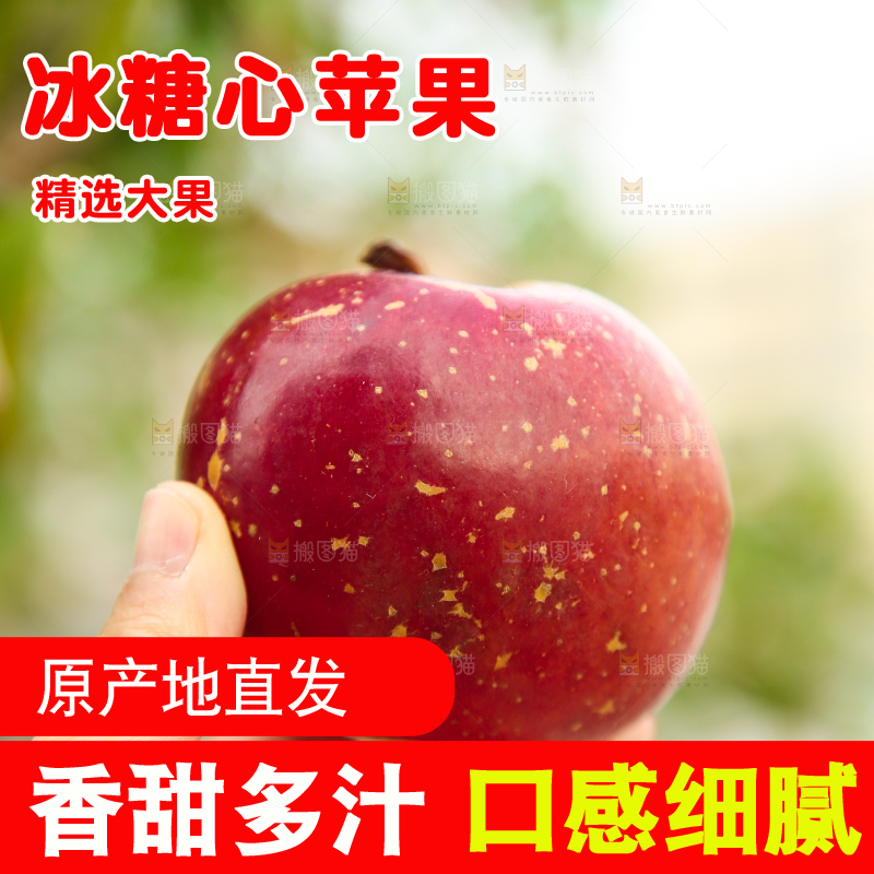 手里拿着昭通丑苹果