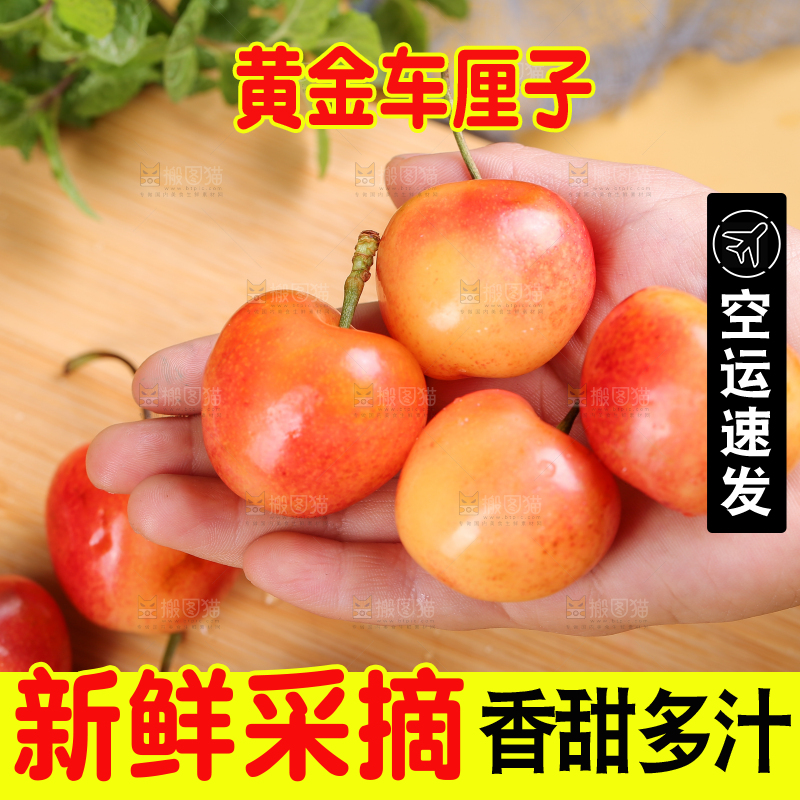 浅底上的黄金车厘子