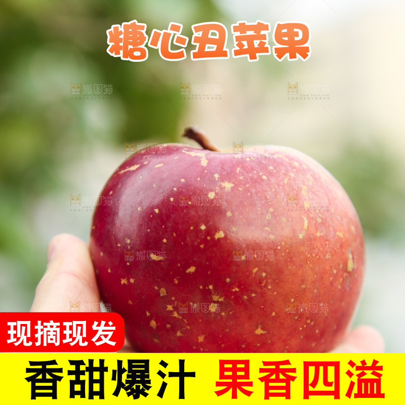 手里拿着昭通丑苹果