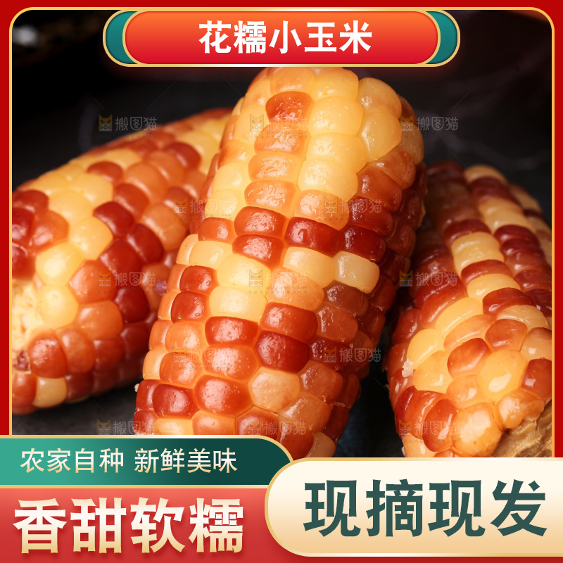 深底上的小花糯玉米