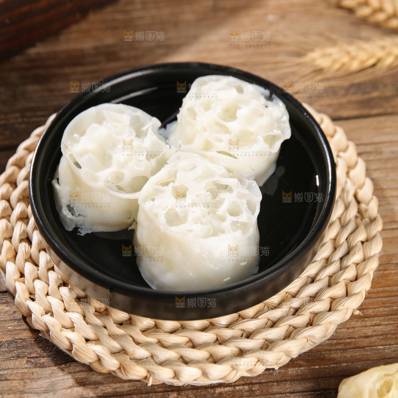 深底上的原味面藕