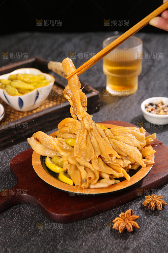 酸辣无骨鸭掌