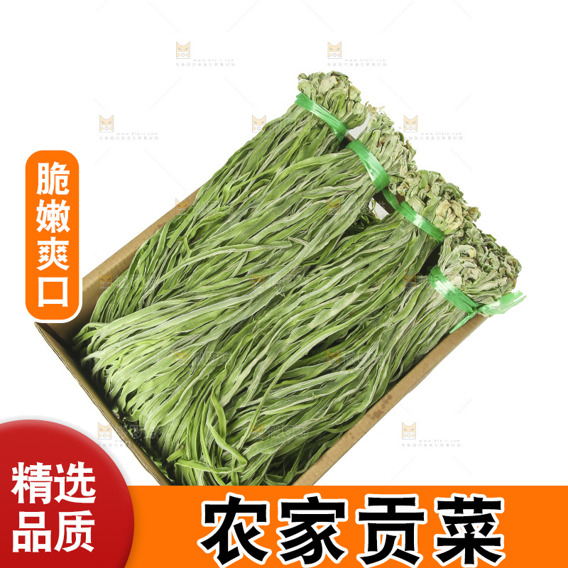 白底上的贡菜