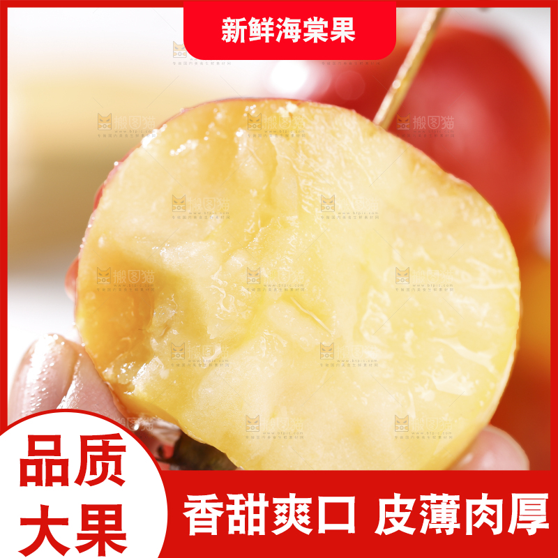 浅底上的海棠果
