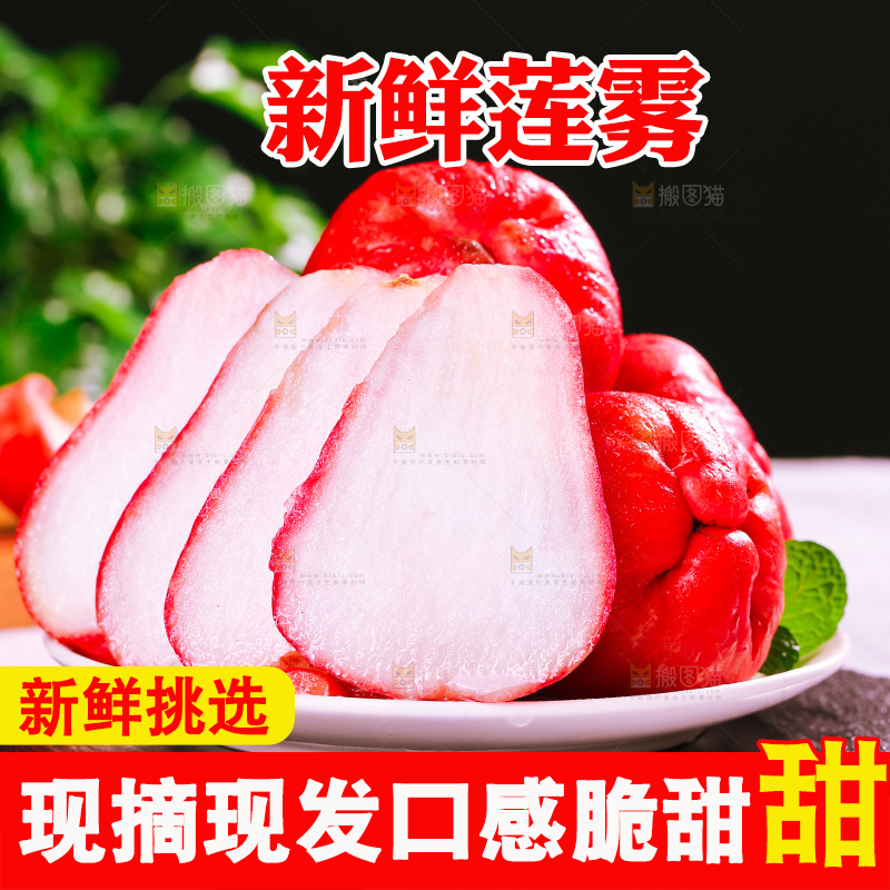 浅底上的莲雾