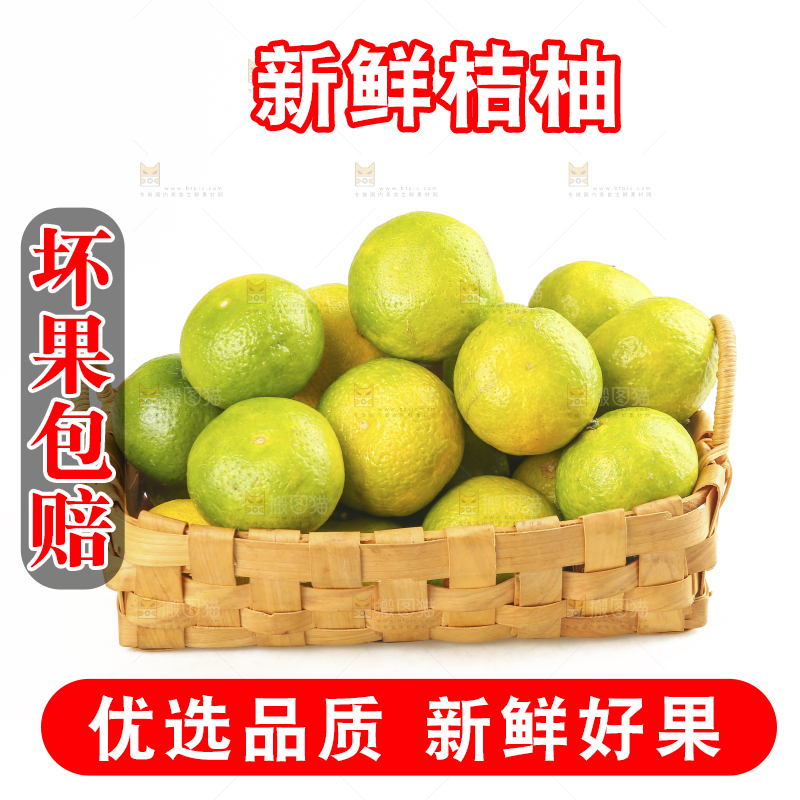 白底上的桔柚