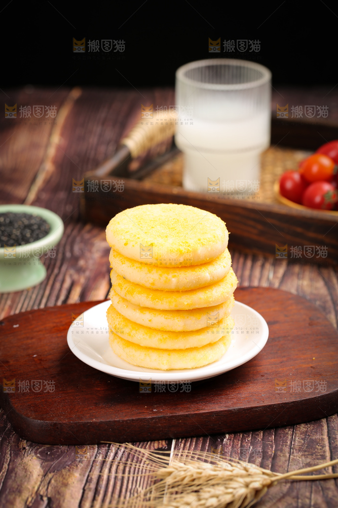 深底上的糖糕