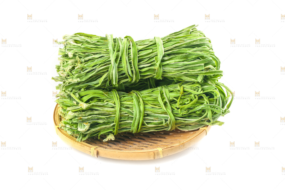 白底上的贡菜
