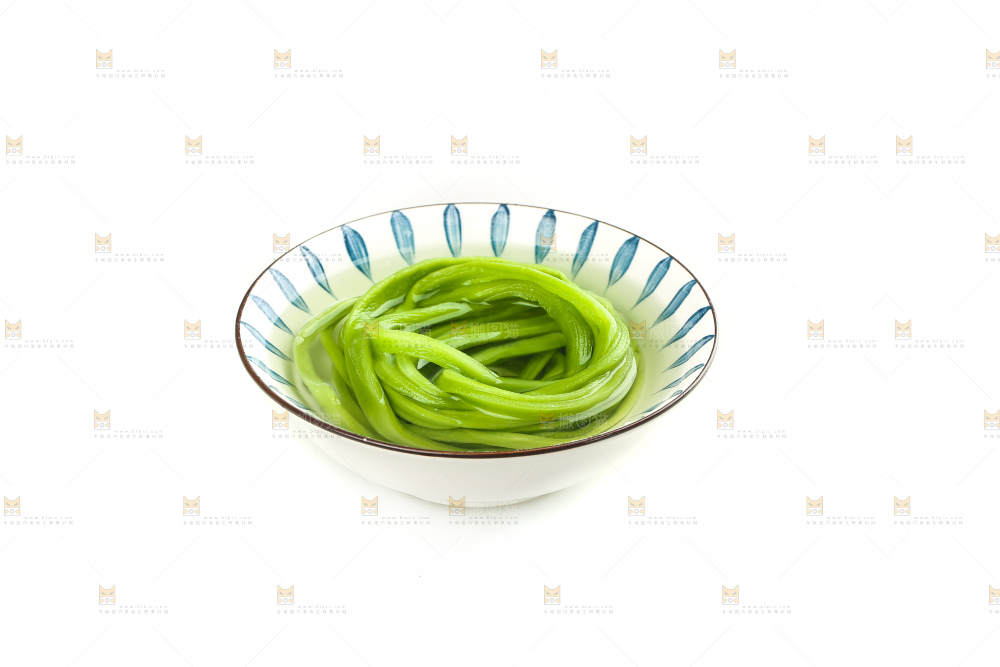白底上的贡菜