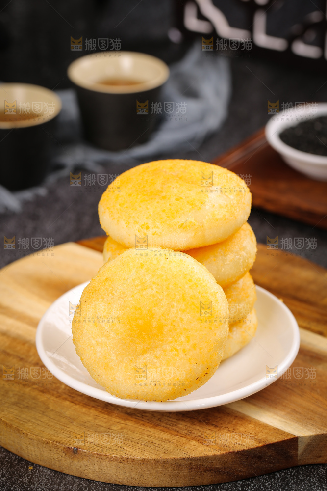 深底上的糖糕