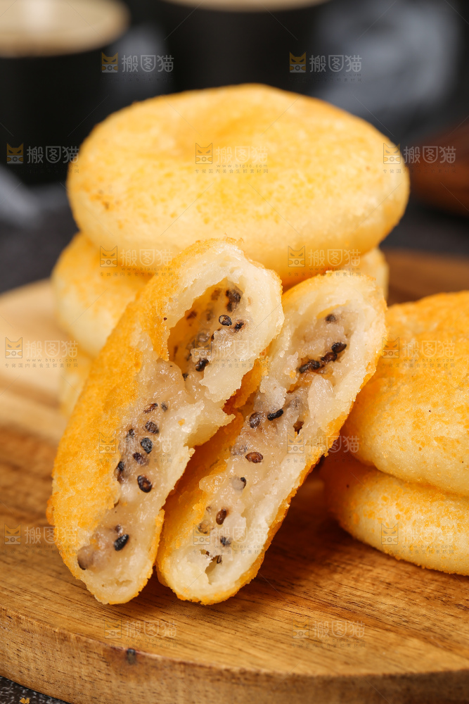 深底上的糖糕