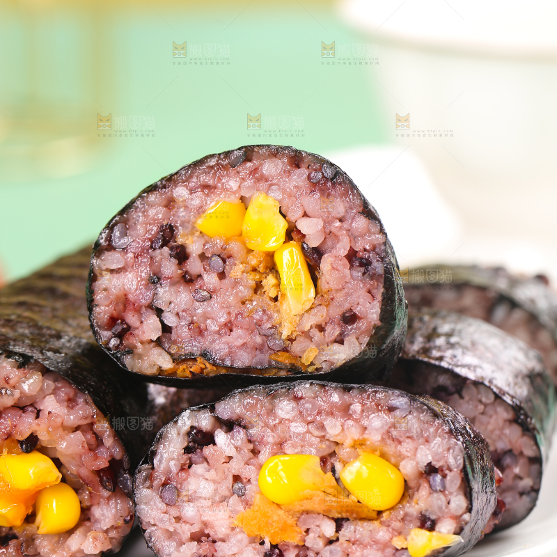 浅底上的手工大饭团