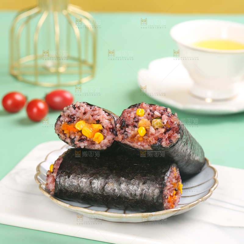 浅底上的手工大饭团