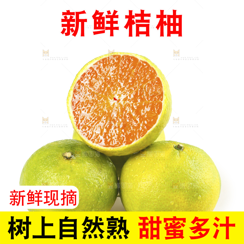 白底上的桔柚