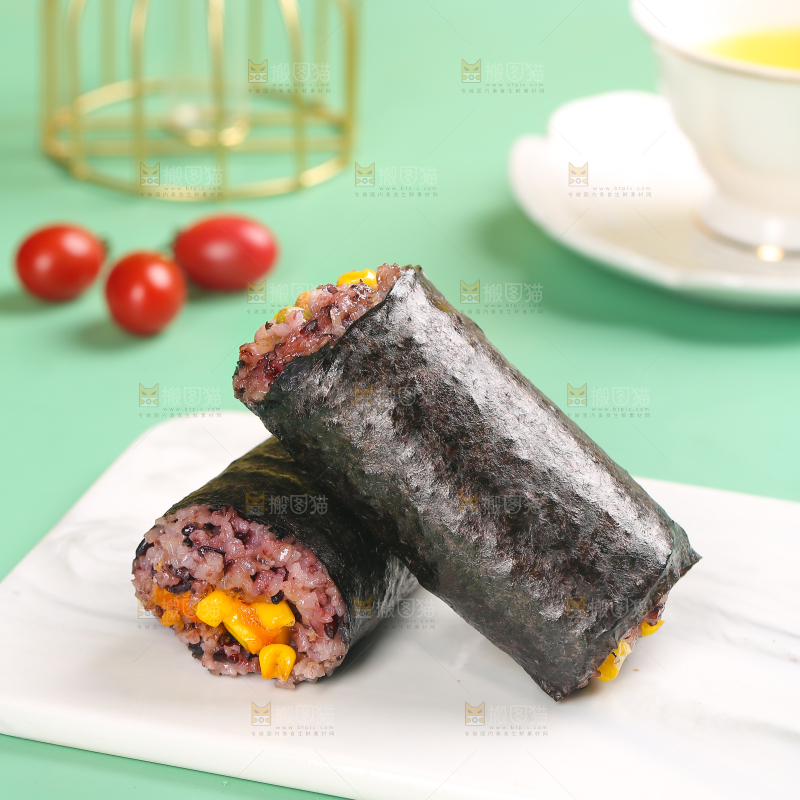 浅底上的手工大饭团