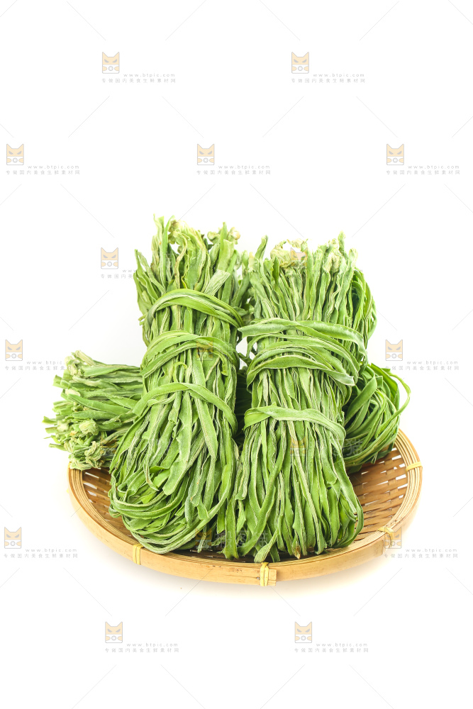 白底上的贡菜