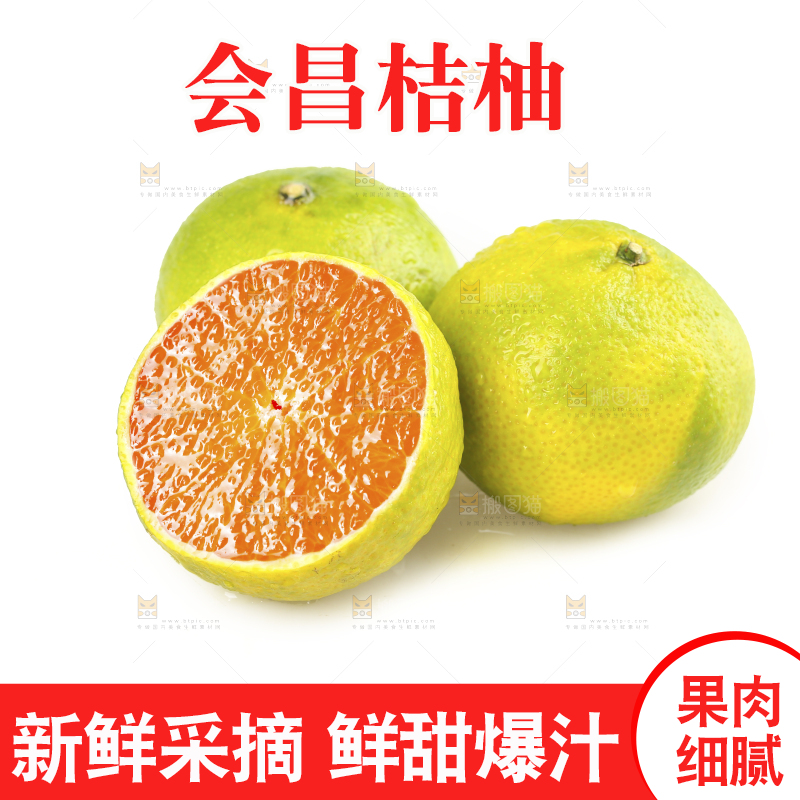 白底上的桔柚