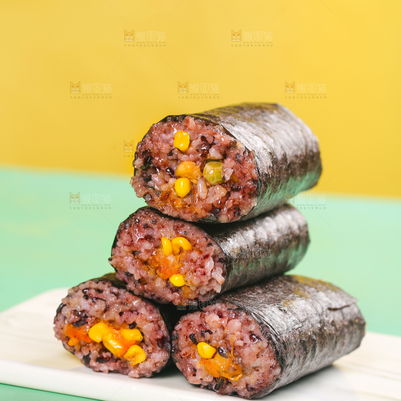 浅底上的手工大饭团