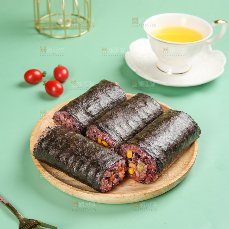 浅底上的手工大饭团