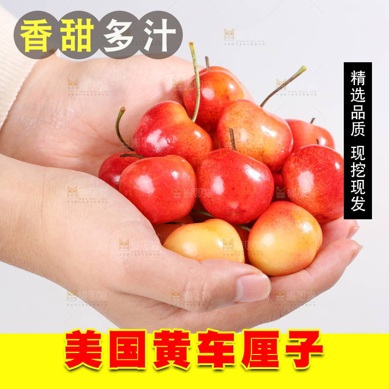 浅底上的黄金车厘子