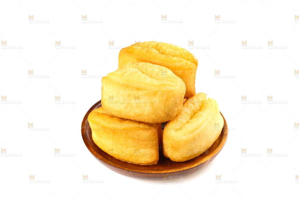 白底上的香酥油条