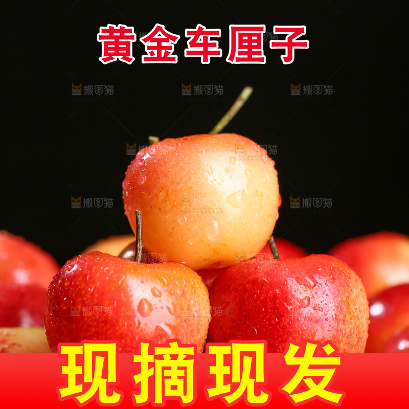 浅底上的黄金车厘子