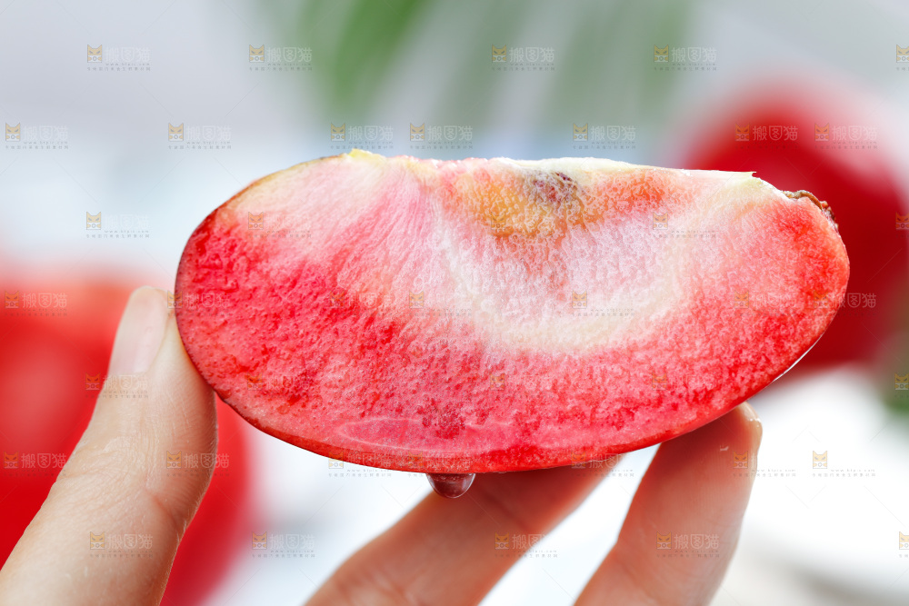 浅底上的红肉苹果