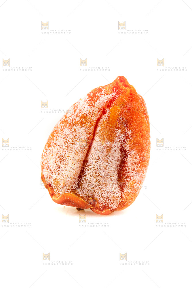 白底上的吊柿饼