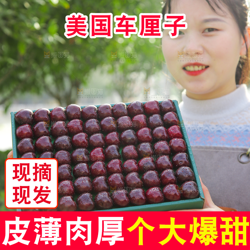 手里拿着车厘子