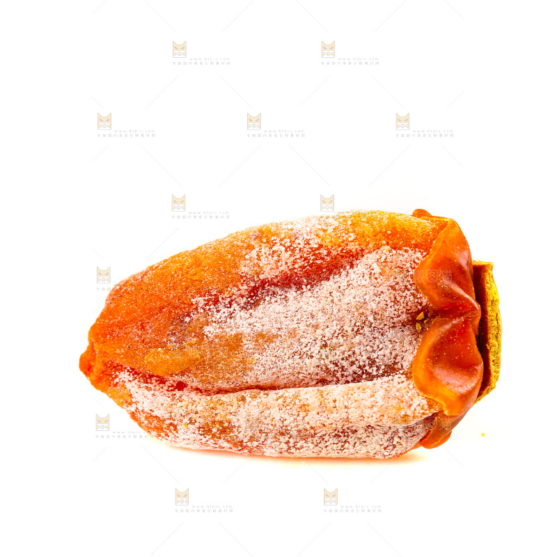 白底上的吊柿饼