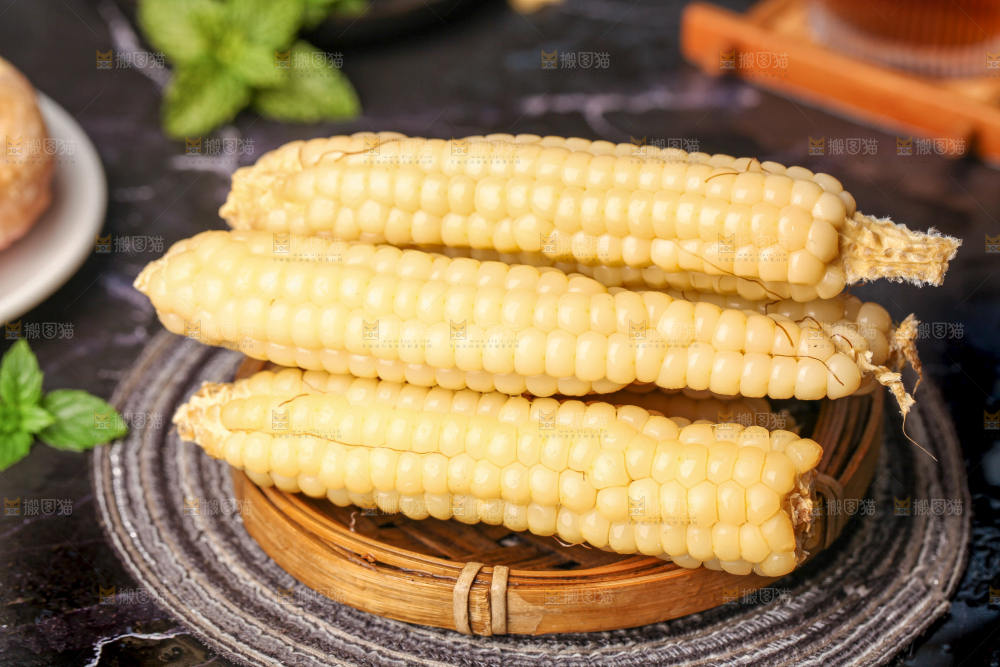 深底上的拇指小玉米