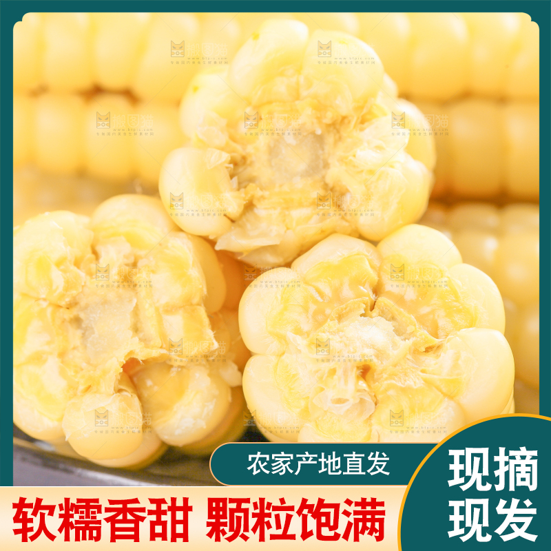 浅底上的手指糯玉米