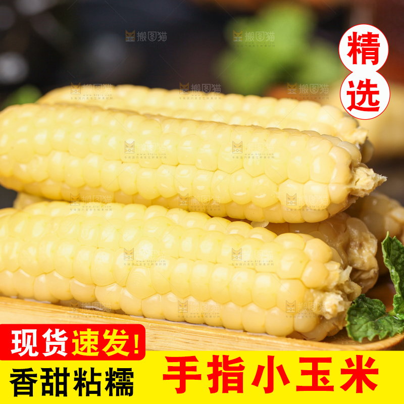 深底上的拇指小玉米