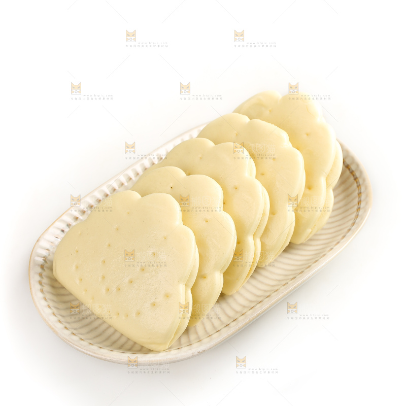 白底上的荷叶饼