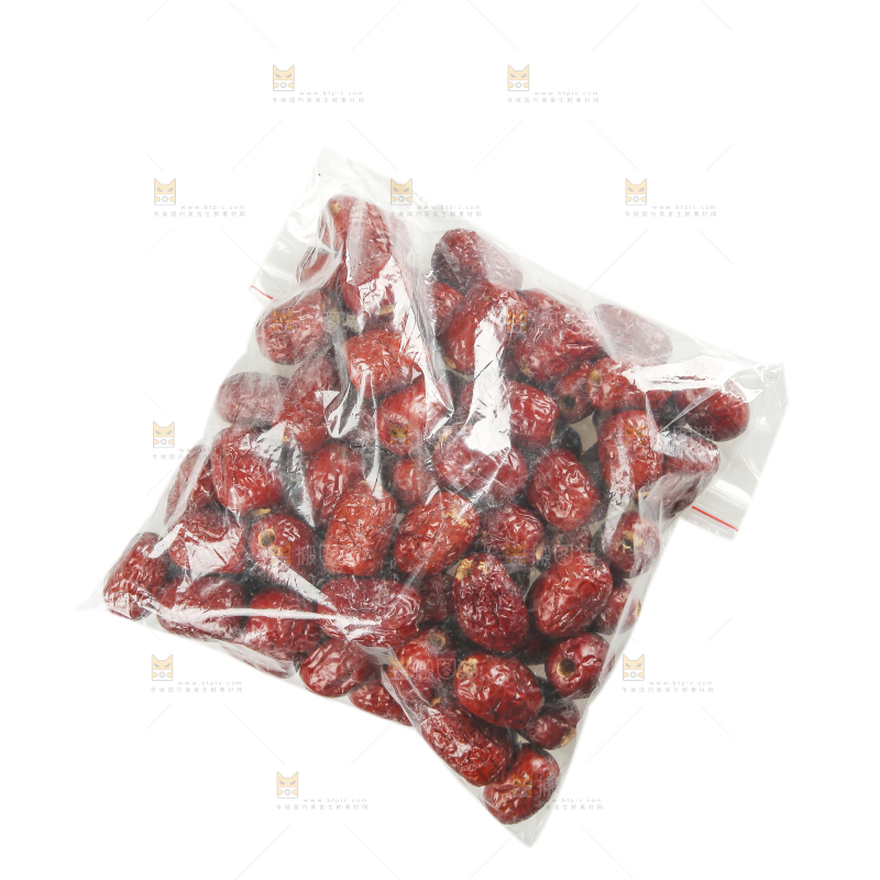 白底上的新疆红枣