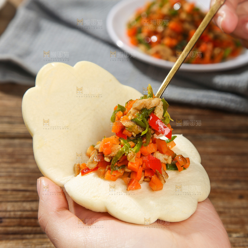 深底上的荷叶饼