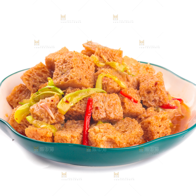 白底上的面筋