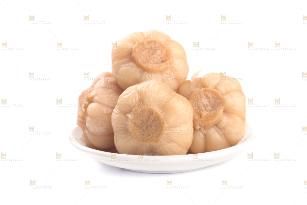 白底上的糖蒜