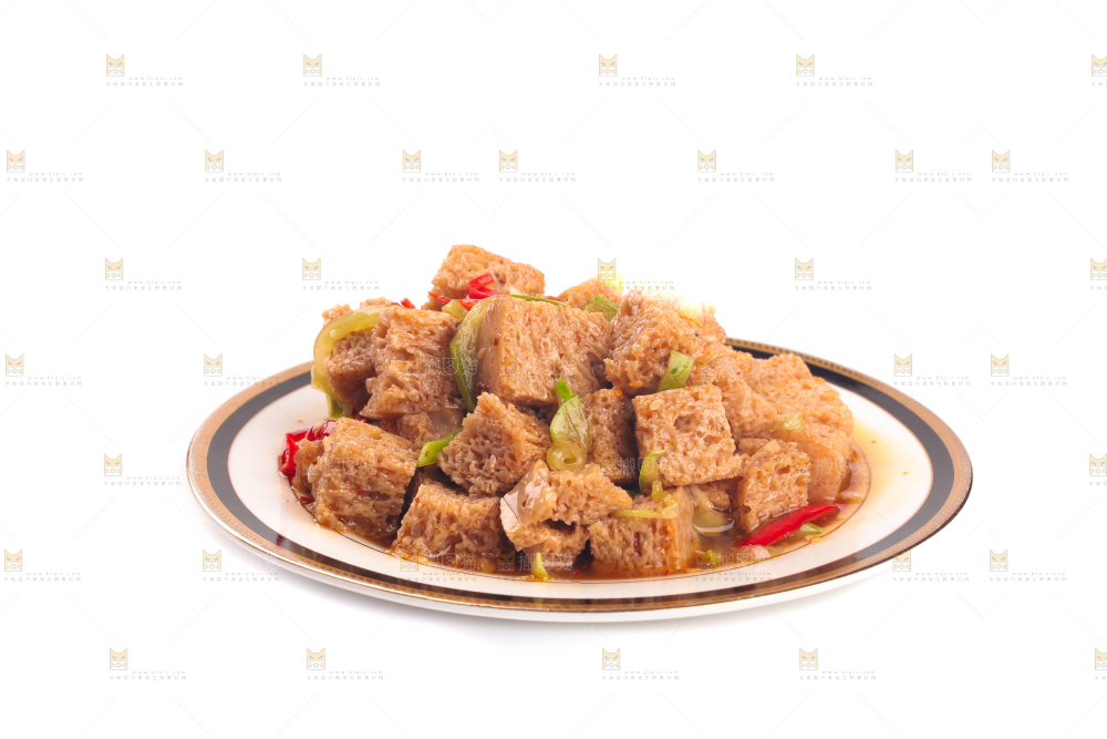 白底上的面筋