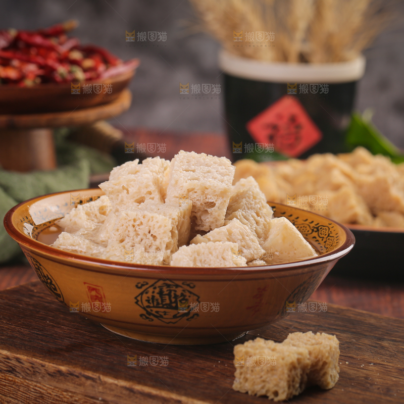 深底上的面筋
