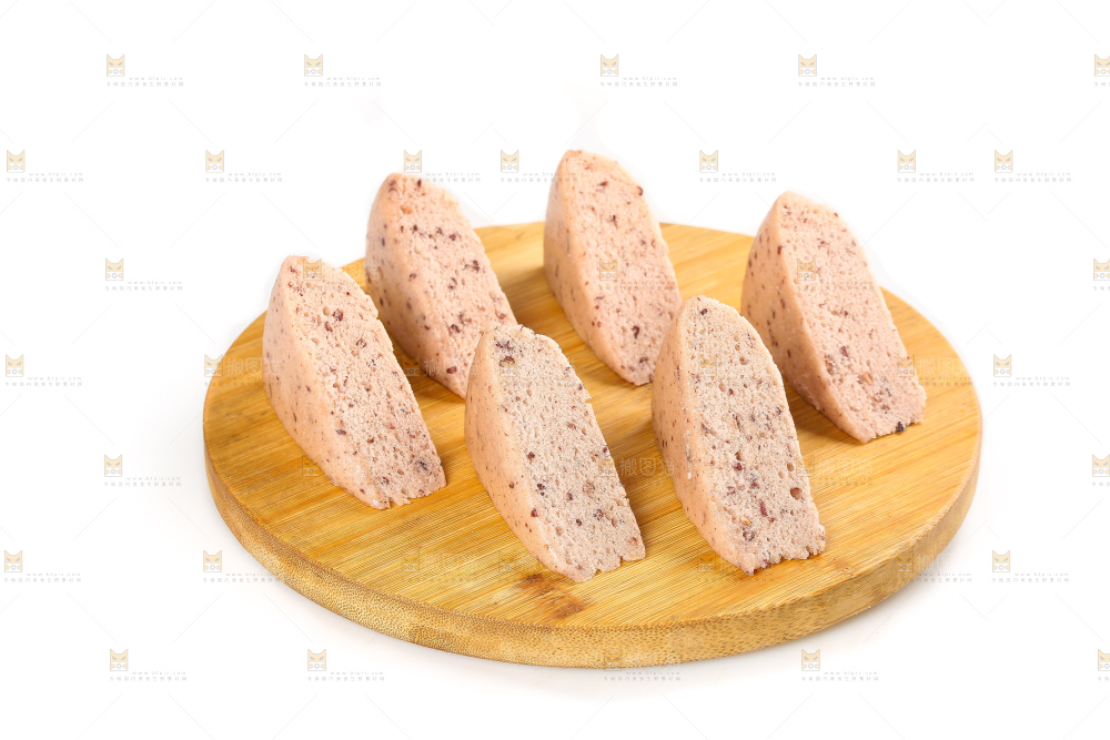 白底上的红豆发糕